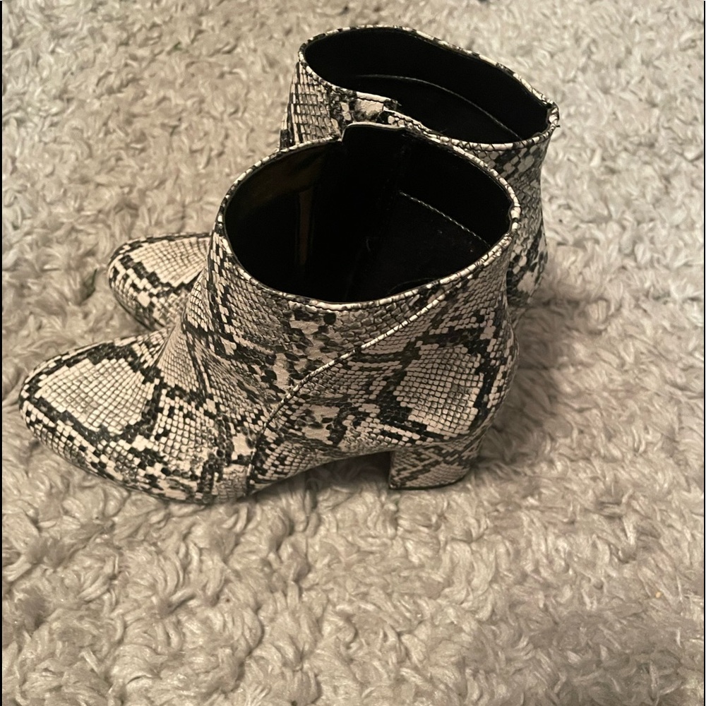 Snakeskin Booties - Picture 2 of 4